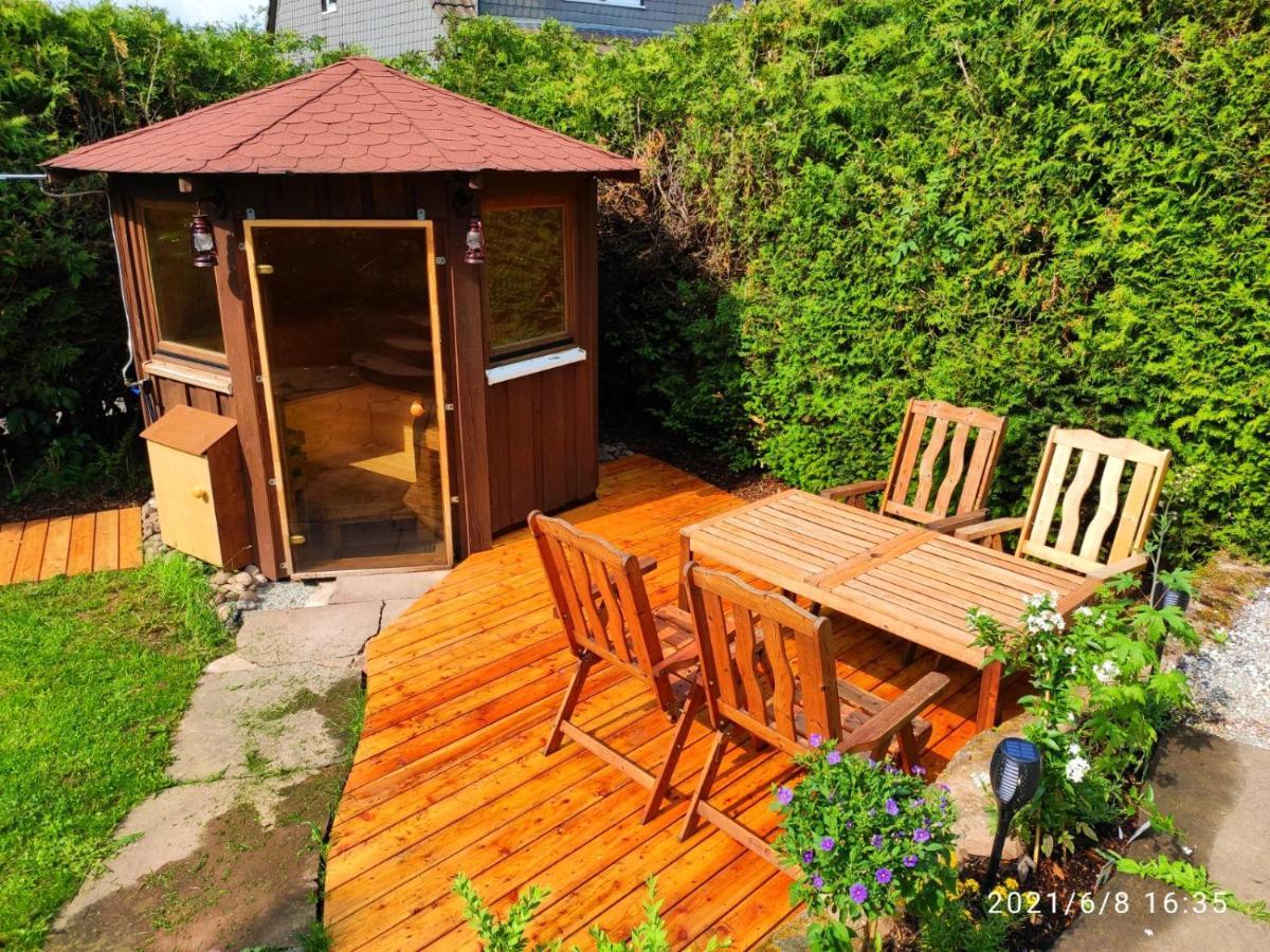 Ferienhaus Marre - Mit Grill, Feuerstelle Und Gartensauna Waldbrunn  Kültér fotó